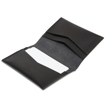 Knomo Folded Card Holder 出口 黒 | EJPVG72112