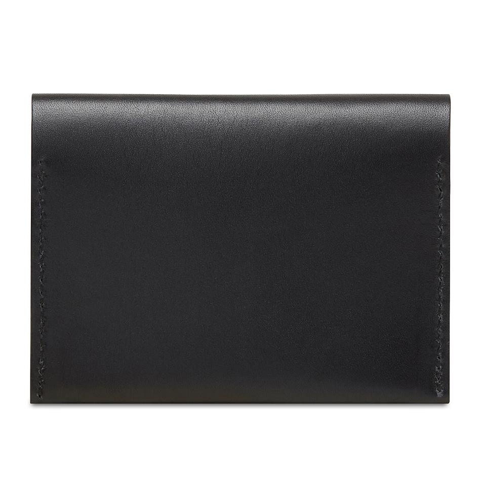 Knomo Folded Card Holder 出口 黒 | EJPVG72112