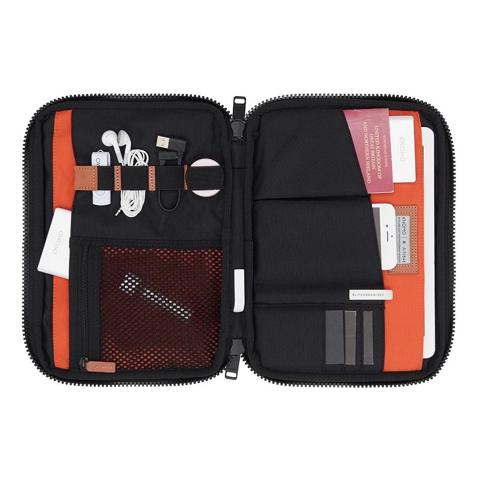 Knomo Fulham X-body Organiser 旅行財布 ネイビー | JPIIZ47666