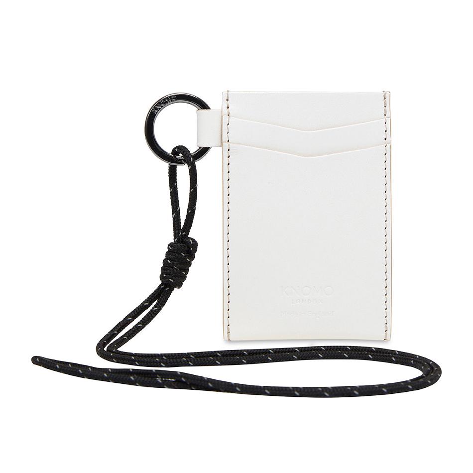 Knomo Id Card Holder With Lanyard 新しい森 白 | BJPSO98143